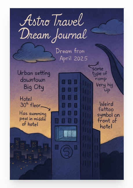 Dream Walk #001 — hotel above the clouds
